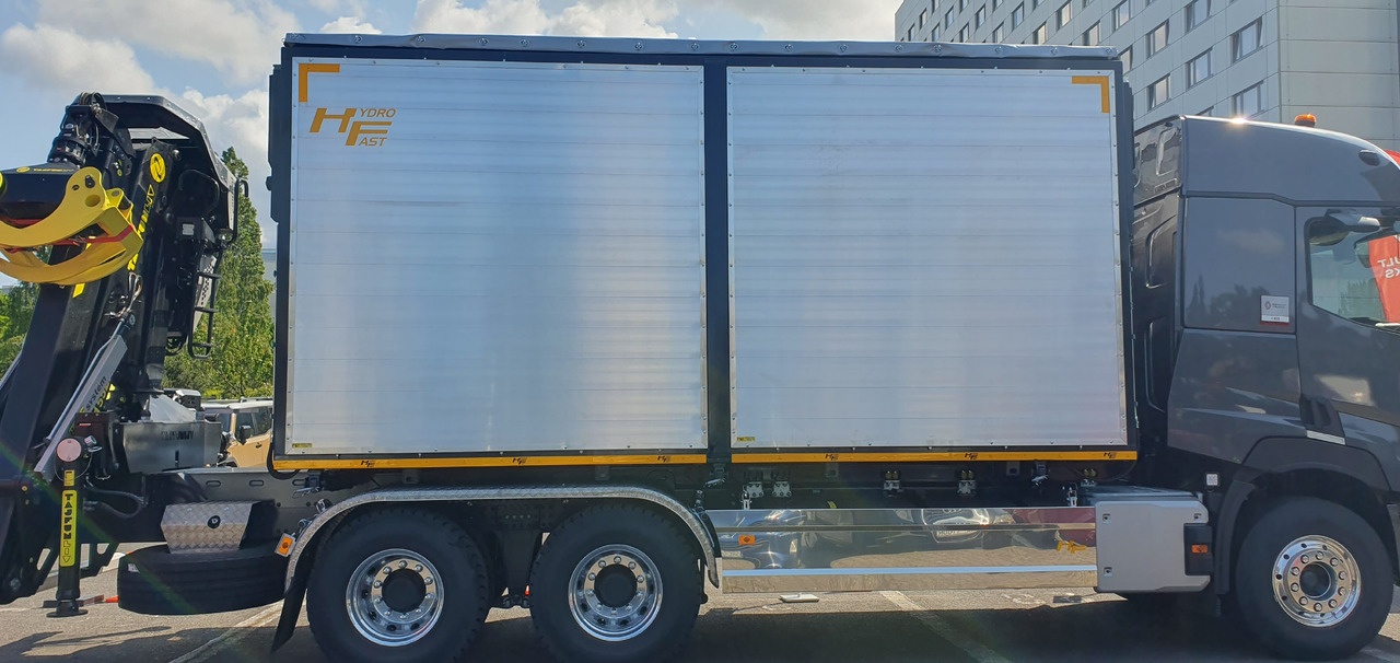 RENAULT TRUCKS CP6x4 Renault zabudowa do biomasy z żyurawiem Tajfun L155ZK/ Renault Biomass body with crane Tajfun L155ZK/ Renault Biomasse-Aufbau mit Kran Tajfun L155ZK - شاحنة قطع الأشجار: صورة 5 RENAULT TRUCKS CP6x4 Renault zabudowa do biomasy z żyurawiem Tajfun L155ZK/ Renault Biomass body with crane Tajfun L155ZK/ Renault Biomasse-Aufbau mit Kran Tajfun L155ZK - شاحنة قطع الأشجار: صورة 5