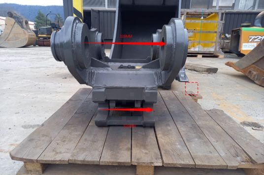 Attache hydraulique et godet 900 mm renforcé - بكت: صورة 2 Attache hydraulique et godet 900 mm renforcé - بكت: صورة 2