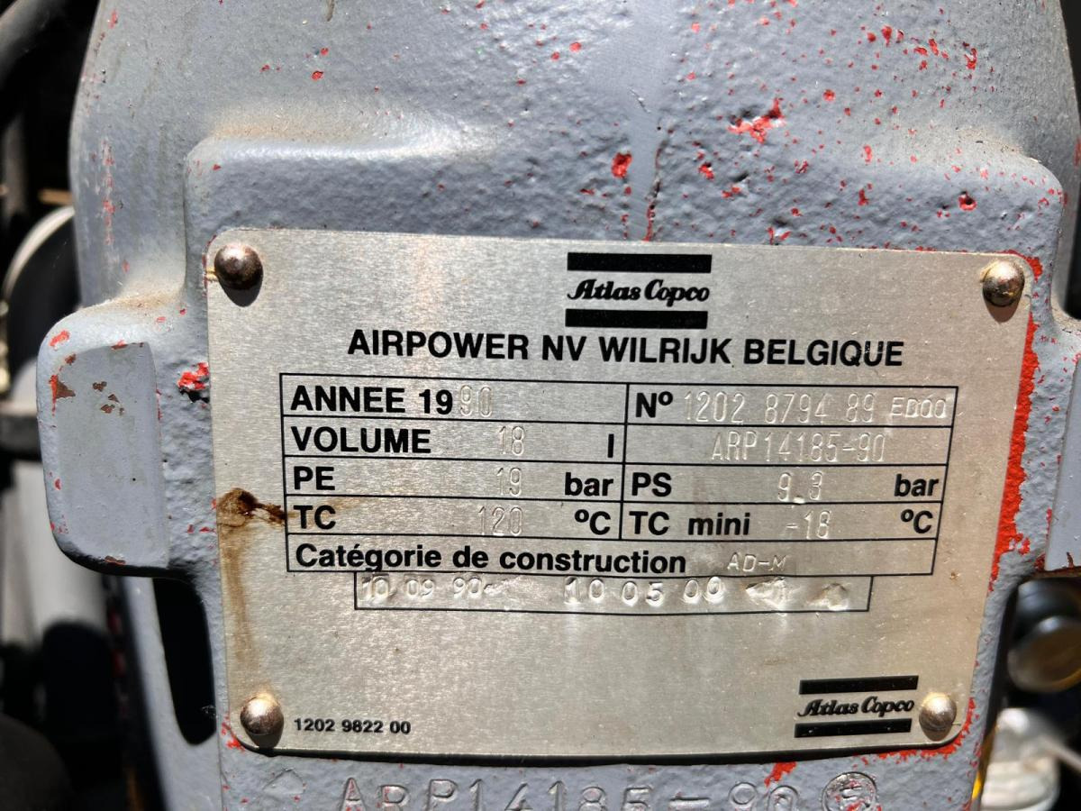 الضاغط Atlas copco XAS 35 COMPRESSEUR 9BAR SUR REMORQUE (NET DE TVA): صورة 13 الضاغط Atlas copco XAS 35 COMPRESSEUR 9BAR SUR REMORQUE (NET DE TVA): صورة 13