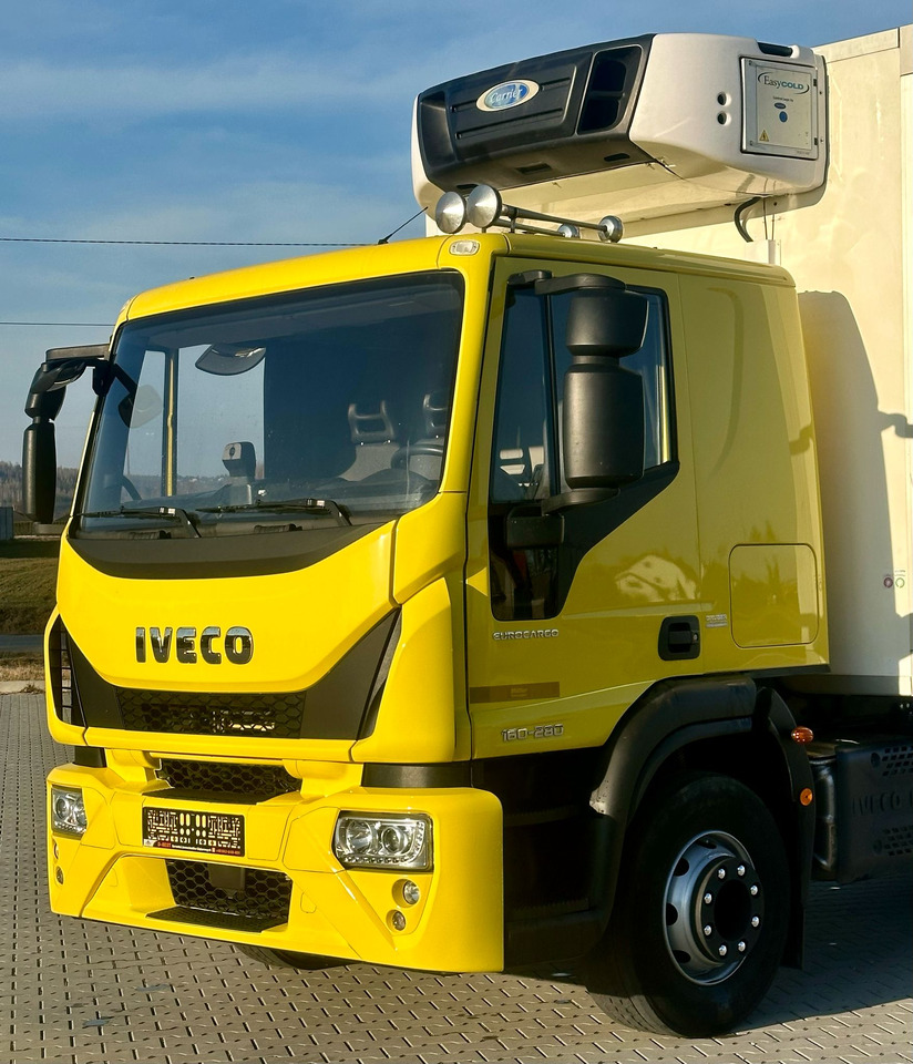 شاحنة الفريزر IVECO EUROCARGO 160-280 / CHŁODNIA / 6.1 M DŁUGOŚCI / 15 EUROPALET / AUTOMAT / SYPIALKA / NISKI PRZEBIEG / 16 TON DMC / CARRIER SPALINOWO - ELEKTRYCZNY / 2018 ROK: صورة 7