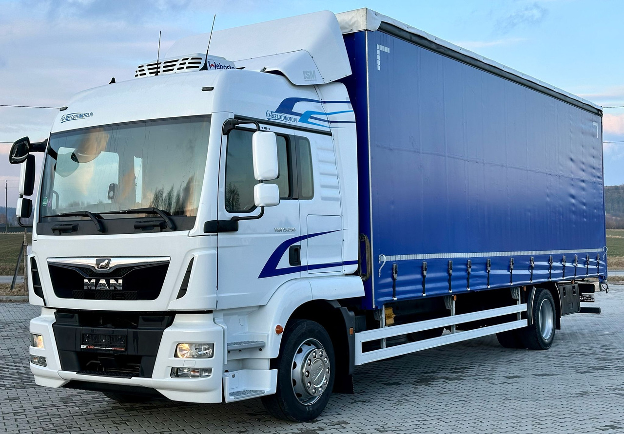 MAN TGM 15.290 / FIRANKA / 20 EUROPALET / AUTOMAT / SYPIALKA / DMC 16 T / 8 400 KG ŁADOWNOŚĆ - شاحنة ستارة: صورة 2 MAN TGM 15.290 / FIRANKA / 20 EUROPALET / AUTOMAT / SYPIALKA / DMC 16 T / 8 400 KG ŁADOWNOŚĆ - شاحنة ستارة: صورة 2