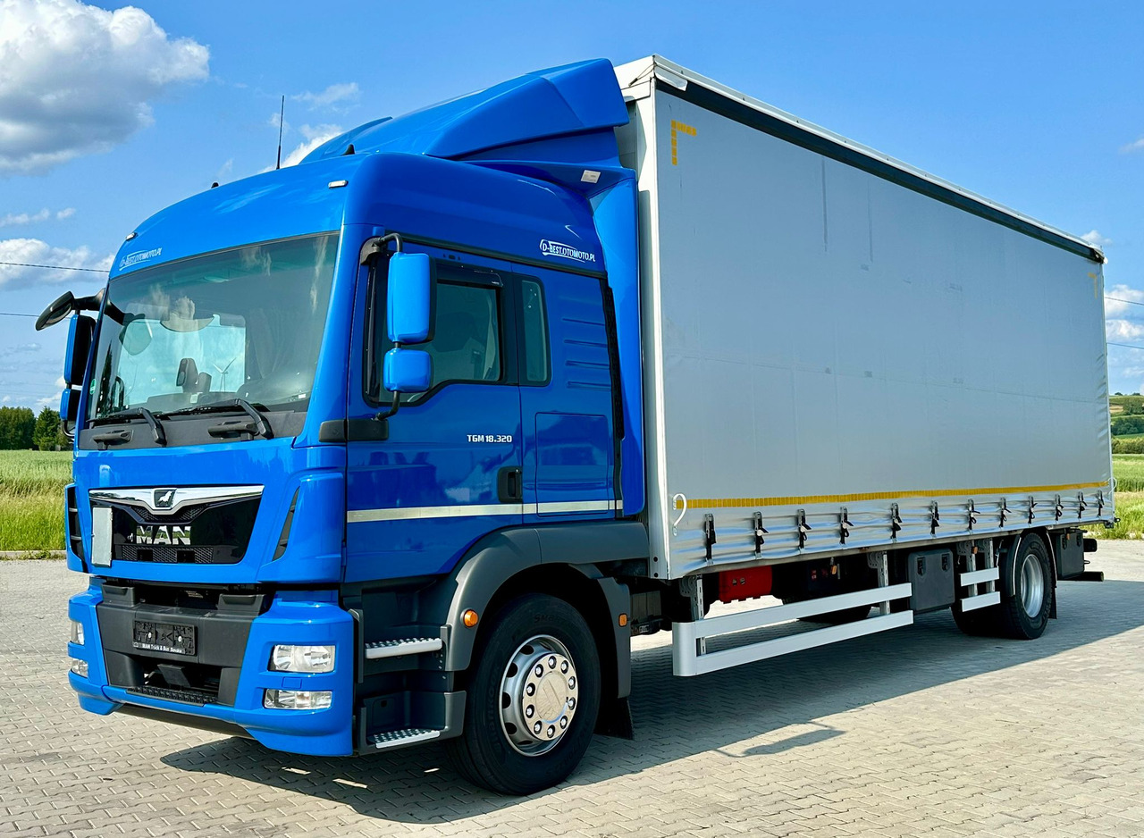 MAN TGM 18.320 / FIRANKA / 20 EUROPALET / 8.3 M DŁUGOŚCI / AUTOMAT / SYPIALKA / 2018 ROK / 9 809 KG ŁADOWNOŚCI - شاحنة ستارة: صورة 2 MAN TGM 18.320 / FIRANKA / 20 EUROPALET / 8.3 M DŁUGOŚCI / AUTOMAT / SYPIALKA / 2018 ROK / 9 809 KG ŁADOWNOŚCI - شاحنة ستارة: صورة 2