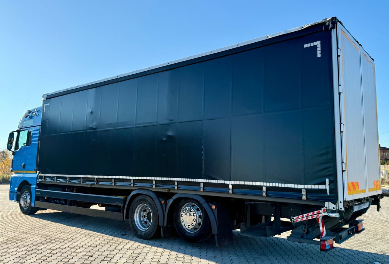 MAN TGX 26.420 / FIRANKA / WINDA / 23 EUROPALETY / 6x2 / AUTOMAT / EURO 6 / OŚ PODNOSZONA / DUŻA KABINA / 2019 ROK - شاحنة ستارة: صورة 4 MAN TGX 26.420 / FIRANKA / WINDA / 23 EUROPALETY / 6x2 / AUTOMAT / EURO 6 / OŚ PODNOSZONA / DUŻA KABINA / 2019 ROK - شاحنة ستارة: صورة 4