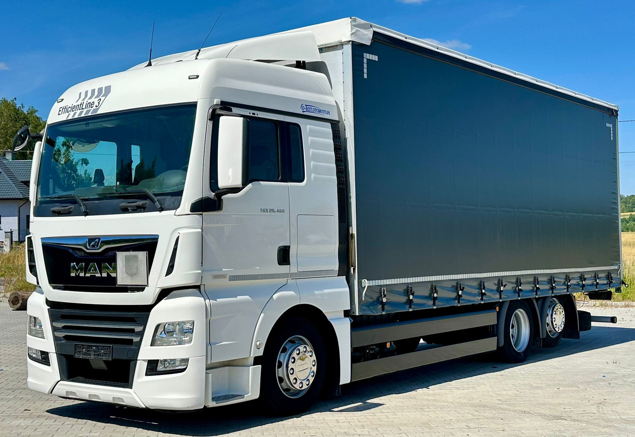 MAN TGX 26.460 / FIRANKA / 19 EUROPALET / 7.75 M / 6X2 / OŚ PODNOSZONA / AU - شاحنة ستارة: صورة 2 MAN TGX 26.460 / FIRANKA / 19 EUROPALET / 7.75 M / 6X2 / OŚ PODNOSZONA / AU - شاحنة ستارة: صورة 2