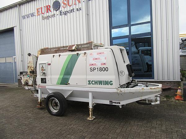2014 SCHWING SP1800 D 129KW trailer pump - مضخة خرسانة ثابتة: صورة 1 2014 SCHWING SP1800 D 129KW trailer pump - مضخة خرسانة ثابتة: صورة 1