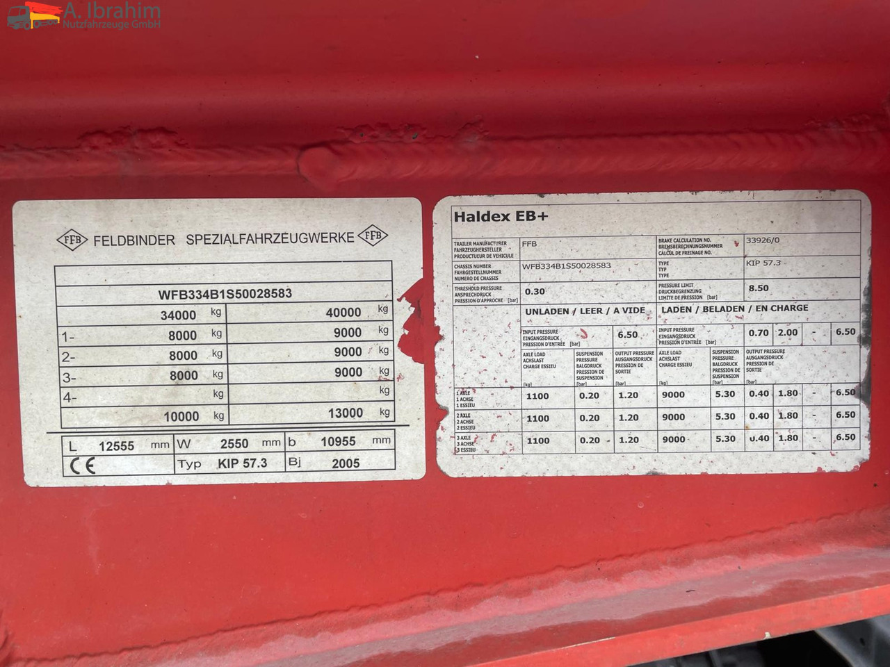 بلكر Feldbinder KIP 57.3 Kippsilo 57 m³ | Scheibenbremse | 24V Hydraulik: صورة 14 بلكر Feldbinder KIP 57.3 Kippsilo 57 m³ | Scheibenbremse | 24V Hydraulik: صورة 14