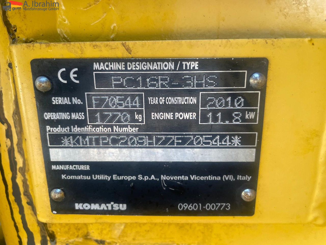 Komatsu PC 16 16R HS verstellbares Fahrwerk - حفارة مُصَّغرة: صورة 3 Komatsu PC 16 16R HS verstellbares Fahrwerk - حفارة مُصَّغرة: صورة 3
