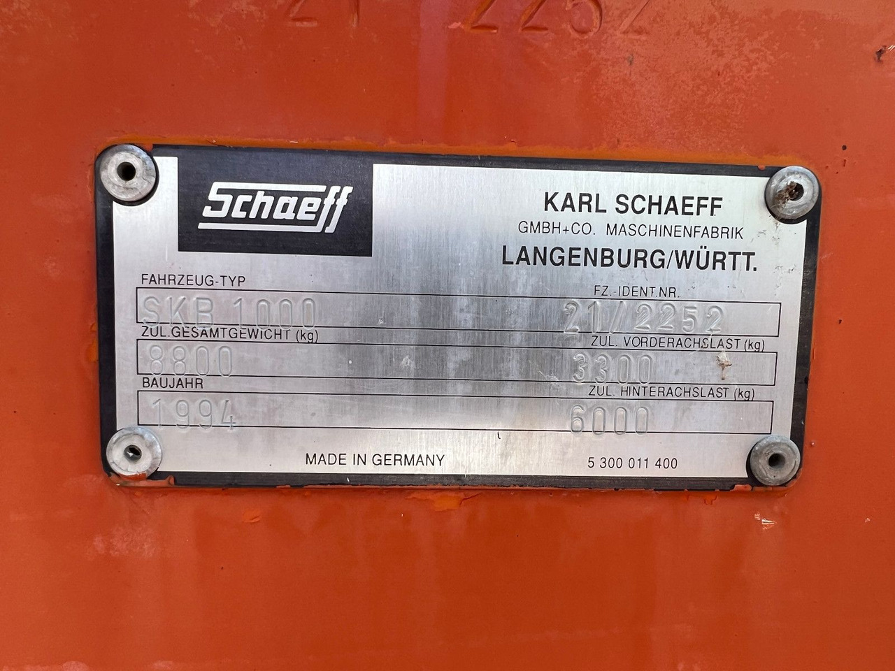 Schaeff SKB 1000 - جرافة حفار: صورة 3 Schaeff SKB 1000 - جرافة حفار: صورة 3