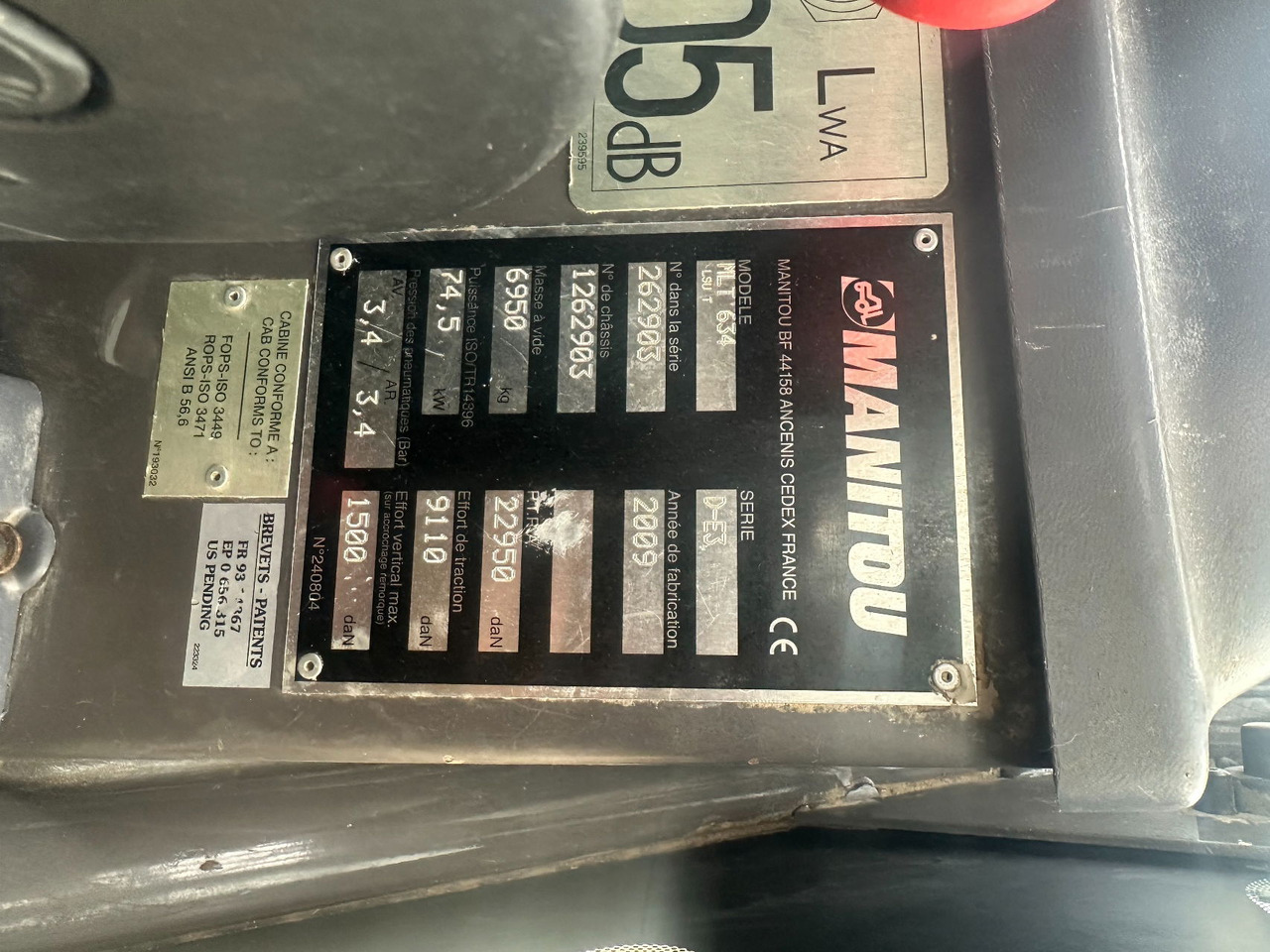 رافعة تلسكوبية Manitou MLT634 LSU: صورة 15