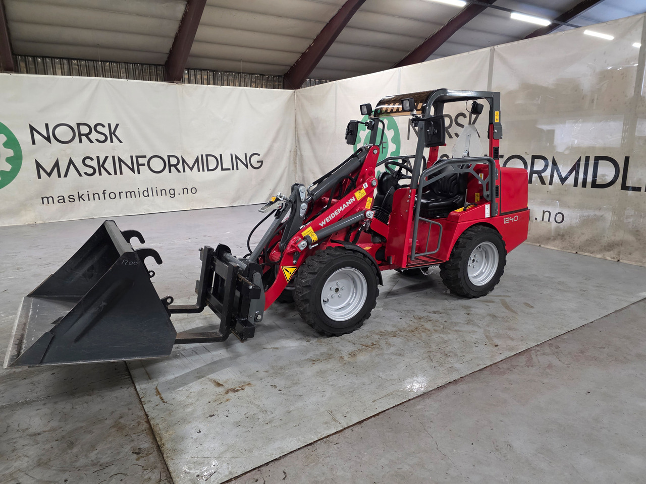 Weidemann 1240CX LP - اللودر بعجل: صورة 1 Weidemann 1240CX LP - اللودر بعجل: صورة 1