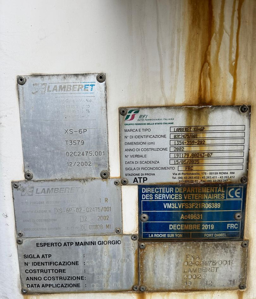 SEMIRIMORCHIO FRIGO LAMBERET - 2002 - نصف مقطورة مُبرِّدة: صورة 5 SEMIRIMORCHIO FRIGO LAMBERET - 2002 - نصف مقطورة مُبرِّدة: صورة 5