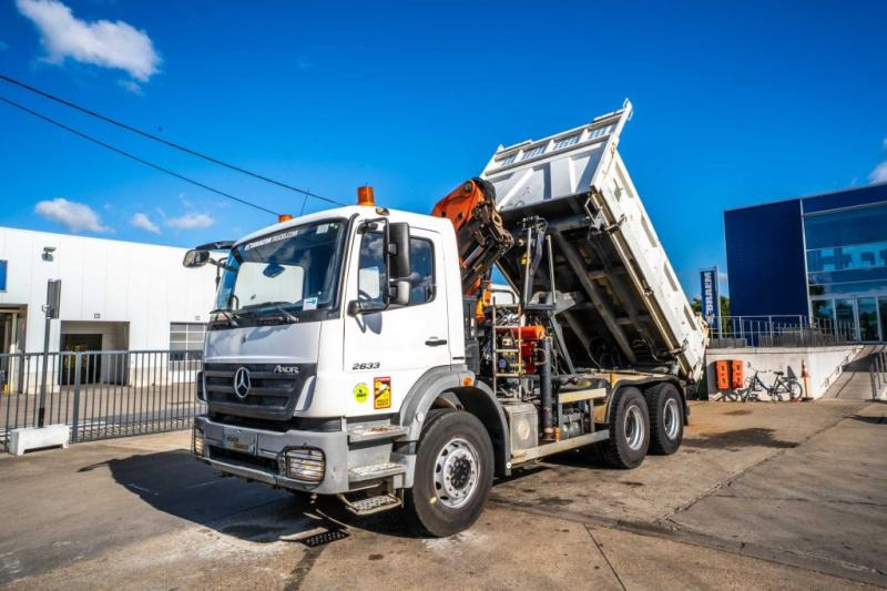 Mercedes AXOR 2633+BIBENNE+PALFINGER 18T/m /3XHydr. - شاحنة قلاب, شاحنة كرين: صورة 1 Mercedes AXOR 2633+BIBENNE+PALFINGER 18T/m /3XHydr. - شاحنة قلاب, شاحنة كرين: صورة 1