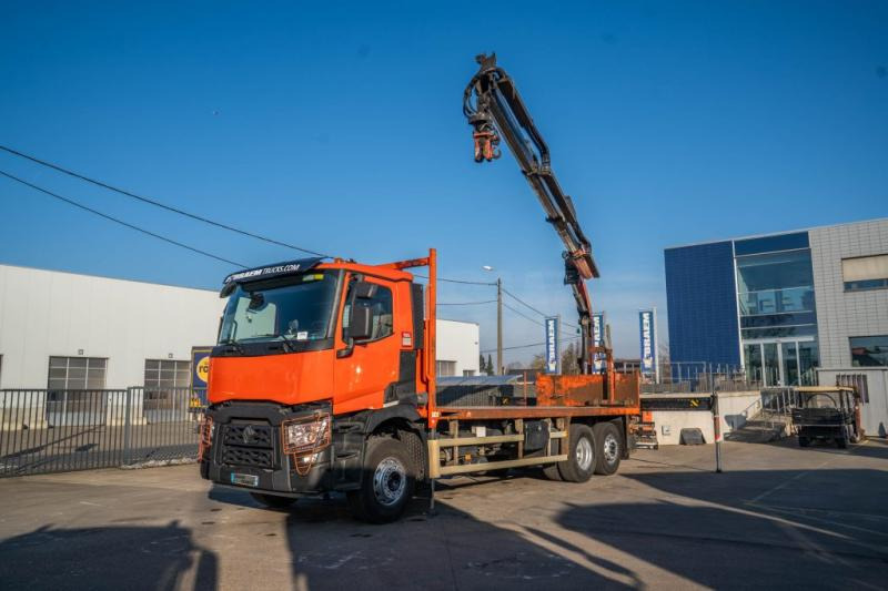 Renault C 380 DXI-6X2-PALFINGER 18002C/3 - شاحنات مسطحة, شاحنة كرين: صورة 1 Renault C 380 DXI-6X2-PALFINGER 18002C/3 - شاحنات مسطحة, شاحنة كرين: صورة 1