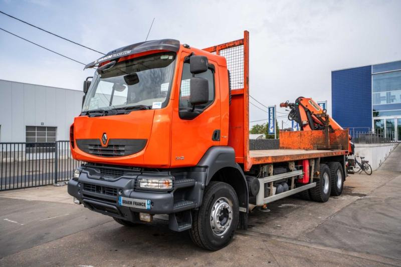 Renault KERAX 380 DXI-6X4+PALFINGER 18 T/m + 4 EXT - شاحنات مسطحة, شاحنة كرين: صورة 2 Renault KERAX 380 DXI-6X4+PALFINGER 18 T/m + 4 EXT - شاحنات مسطحة, شاحنة كرين: صورة 2