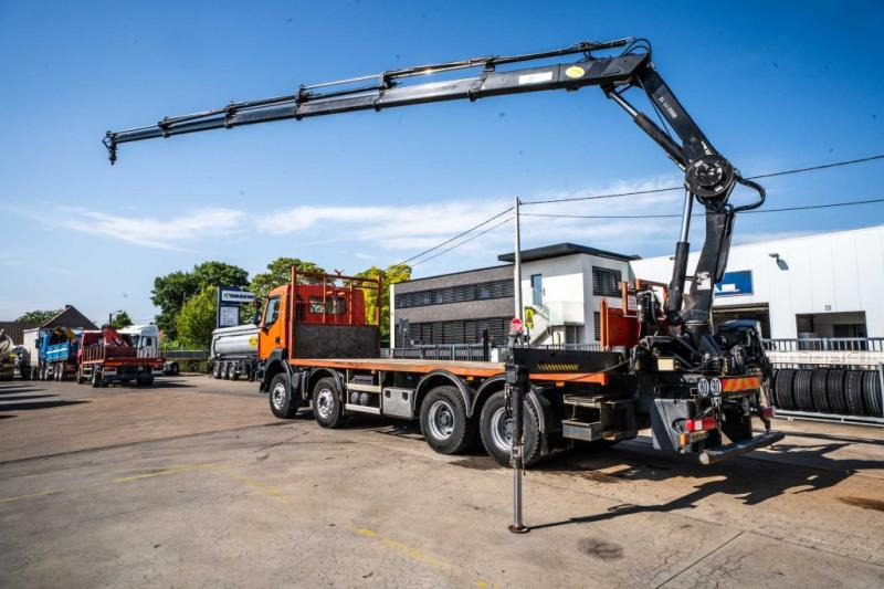 Renault KERAX 430 DXI+ HIAB 16 T/m + 5 EXT - شاحنات مسطحة, شاحنة كرين: صورة 3 Renault KERAX 430 DXI+ HIAB 16 T/m + 5 EXT - شاحنات مسطحة, شاحنة كرين: صورة 3