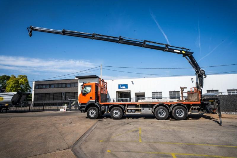 Renault KERAX 430 DXI+ HIAB 16 T/m + 5 EXT - شاحنات مسطحة, شاحنة كرين: صورة 2 Renault KERAX 430 DXI+ HIAB 16 T/m + 5 EXT - شاحنات مسطحة, شاحنة كرين: صورة 2