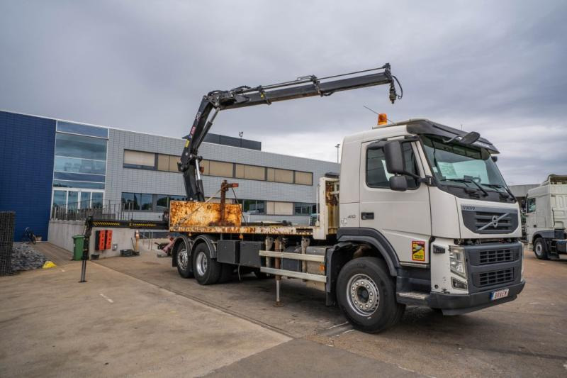 Volvo FM 410 DXI -6X2+HIAB 24 T/m/2x - شاحنات مسطحة, شاحنة كرين: صورة 2 Volvo FM 410 DXI -6X2+HIAB 24 T/m/2x - شاحنات مسطحة, شاحنة كرين: صورة 2