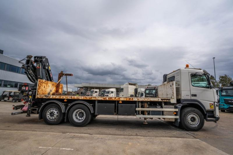 شاحنات مسطحة, شاحنة كرين Volvo FM 410 DXI -6X2+HIAB 24 T/m/2x: صورة 9