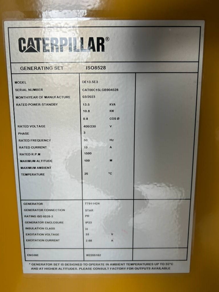 CAT DE13.5E3 - 13.5 kVA Generator - DPX-18001 - مجموعة المولدات: صورة 5 CAT DE13.5E3 - 13.5 kVA Generator - DPX-18001 - مجموعة المولدات: صورة 5