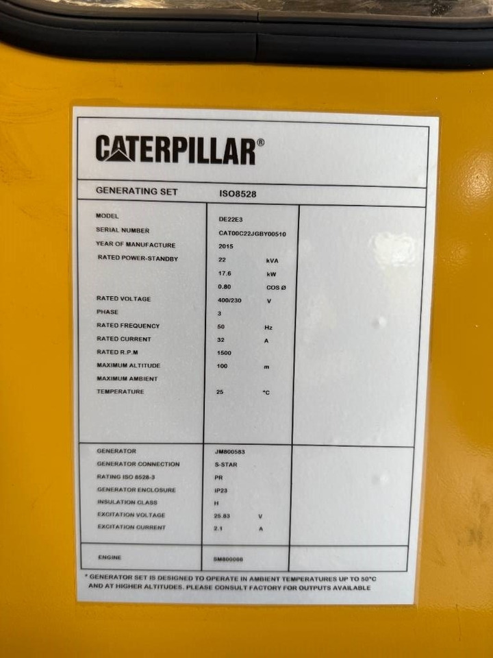 CAT DE22E3 - 22 kVA Generator - DPX-12641  CAT DE22E3 - 22 kVA Generator - DPX-12641: صورة 6