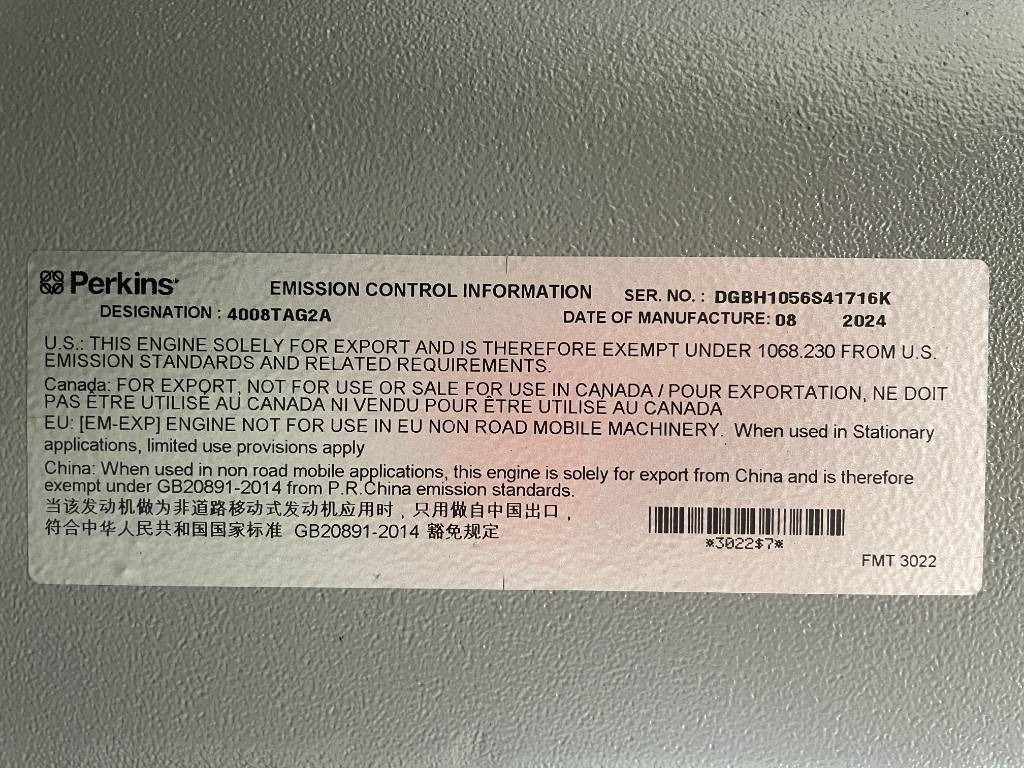 جديدة مجموعة المولدات Perkins 4008TAG2A - 1100 kVA Generator - DPX-19820: صورة 10 جديدة مجموعة المولدات Perkins 4008TAG2A - 1100 kVA Generator - DPX-19820: صورة 10