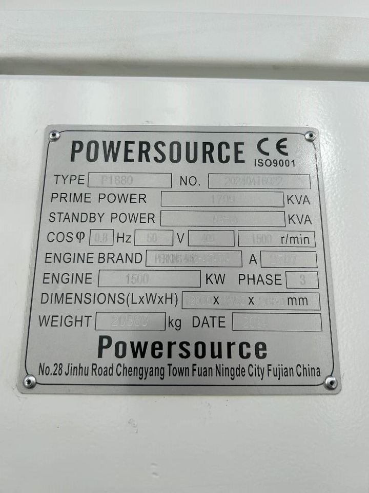 Perkins 4012-46TAG3A - 1.880 kVA Generator - DPX-19824-O - مجموعة المولدات: صورة 4 Perkins 4012-46TAG3A - 1.880 kVA Generator - DPX-19824-O - مجموعة المولدات: صورة 4