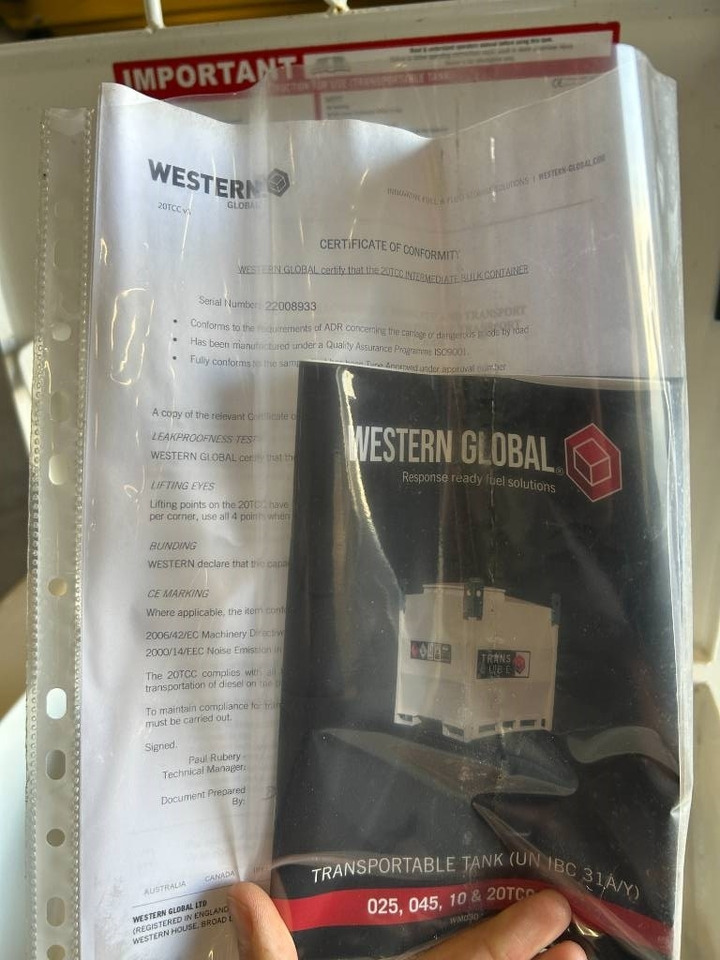 Western Global 20TCC - 2.000 Liter Diesel Tank - DPX-25083 - خزان تخزين: صورة 5 Western Global 20TCC - 2.000 Liter Diesel Tank - DPX-25083 - خزان تخزين: صورة 5