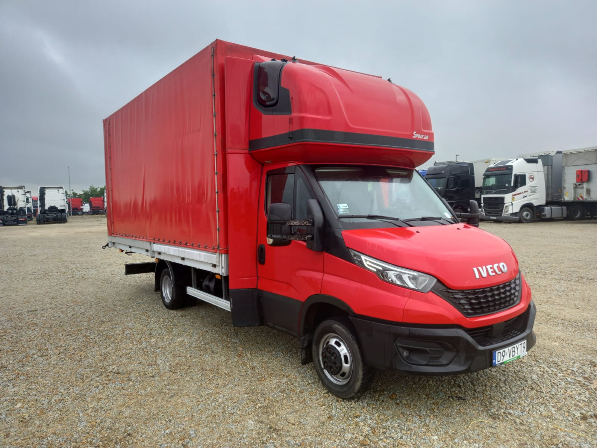 شاحنة ستارة جانبية IVECO/JUSAM STANISŁAWJURKOWSKI 50C18/JU06 PLANDEKA: صورة 1