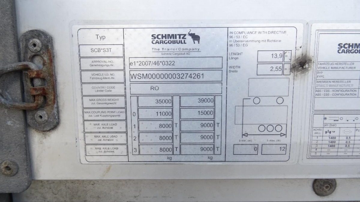 SCHMITZ CARGOBULL FIRANA - مقطورة ستارة جانبية: صورة 3 SCHMITZ CARGOBULL FIRANA - مقطورة ستارة جانبية: صورة 3