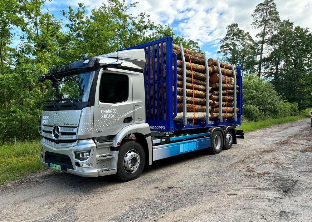Mercedes-Benz eActros 400 6x2 BDF Elektryczny - شاحنة قطع الأشجار, شاحنة كهربائية: صورة 1 Mercedes-Benz eActros 400 6x2 BDF Elektryczny - شاحنة قطع الأشجار, شاحنة كهربائية: صورة 1