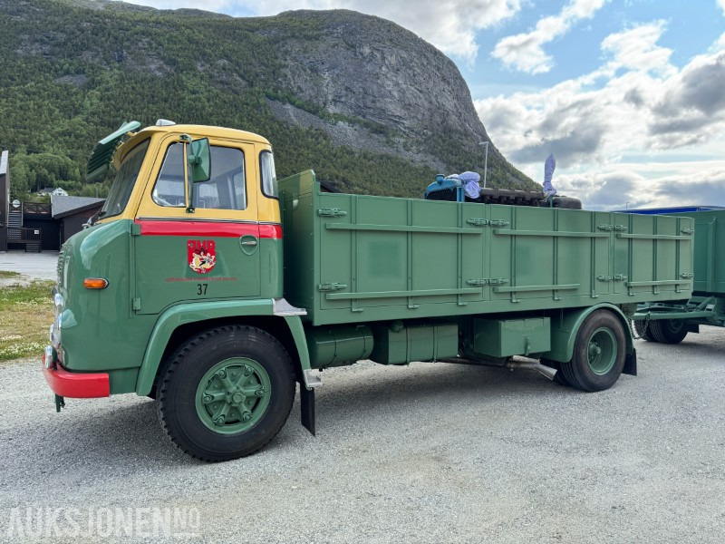 1966 Scania LBS 76 komplett sett med bil og henger selges fra bilmuseum. - شاحنات مسطحة: صورة 2 1966 Scania LBS 76 komplett sett med bil og henger selges fra bilmuseum. - شاحنات مسطحة: صورة 2