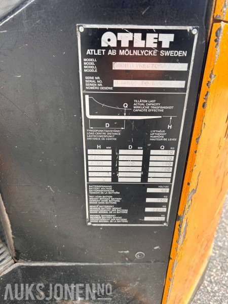 1990 Atlet 160DTFVR83C770 Skyvemasttruck - معدات المناولة: صورة 5 1990 Atlet 160DTFVR83C770 Skyvemasttruck - معدات المناولة: صورة 5