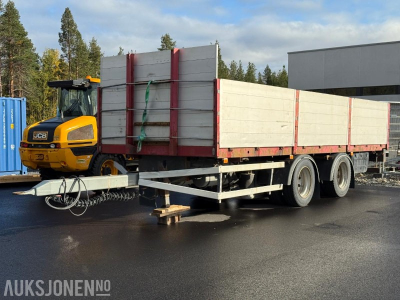 1997 Damm 2DBC20 - Egenvekt 3950kg - 2-akslet - Lastebilhenger - Nedleggbare karmer - عربة مقطورة: صورة 1 1997 Damm 2DBC20 - Egenvekt 3950kg - 2-akslet - Lastebilhenger - Nedleggbare karmer - عربة مقطورة: صورة 1