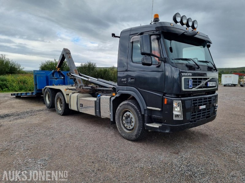 شاحنة ذات خطاف 2007 Volvo FM62R Krokbil 6X2 - HIAB 20T - VBG - Tipphydraulikk - 364401KM: صورة 1