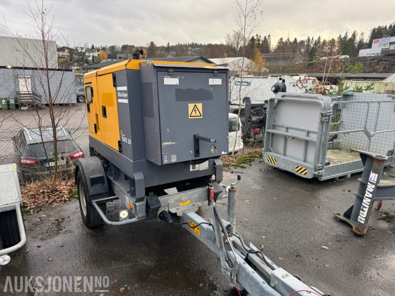 2010 Atlas Copco Atlas Copco QAS 20 - Strømaggregat 20 kVA, 400/230V - معدات صناعية: صورة 4 2010 Atlas Copco Atlas Copco QAS 20 - Strømaggregat 20 kVA, 400/230V - معدات صناعية: صورة 4