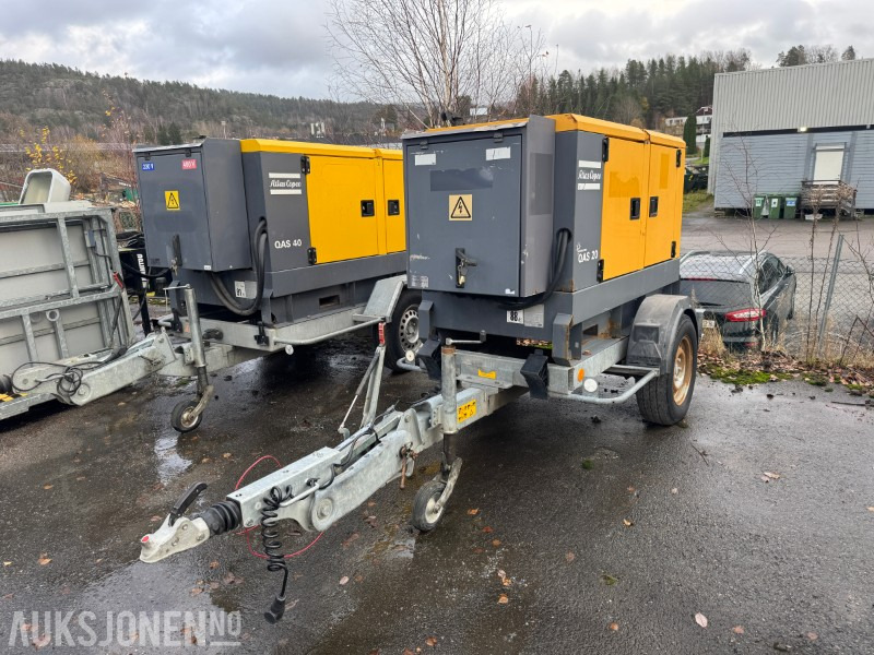 2010 Atlas Copco Atlas Copco QAS 20 - Strømaggregat 20 kVA, 400/230V - معدات صناعية: صورة 1 2010 Atlas Copco Atlas Copco QAS 20 - Strømaggregat 20 kVA, 400/230V - معدات صناعية: صورة 1