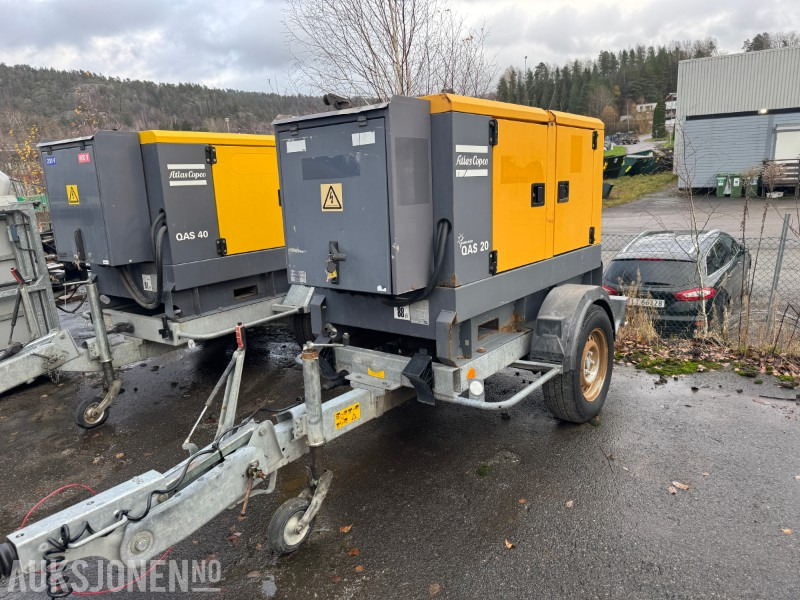 2010 Atlas Copco Atlas Copco QAS 20 - Strømaggregat 20 kVA, 400/230V - معدات صناعية: صورة 2 2010 Atlas Copco Atlas Copco QAS 20 - Strømaggregat 20 kVA, 400/230V - معدات صناعية: صورة 2