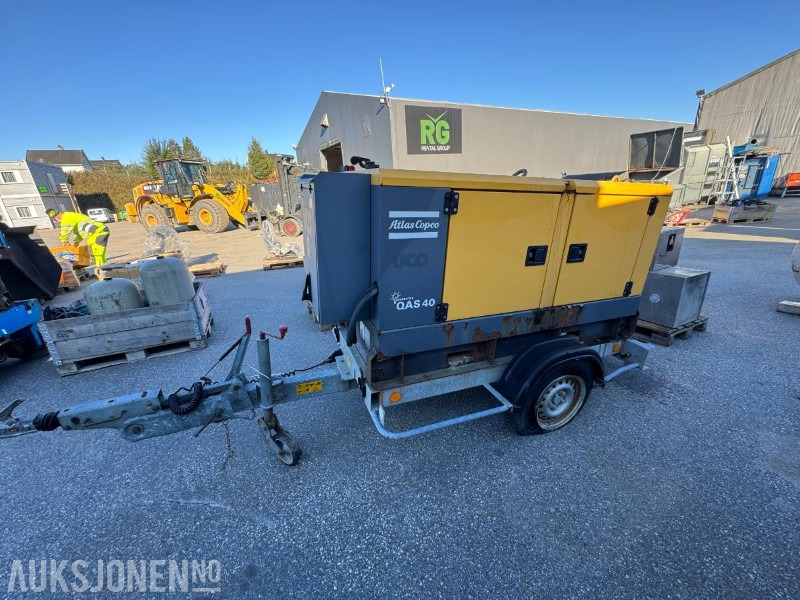 2010 Atlas Copco QAS 40 strømaggregat 40KVA - معدات البناء: صورة 2 2010 Atlas Copco QAS 40 strømaggregat 40KVA - معدات البناء: صورة 2