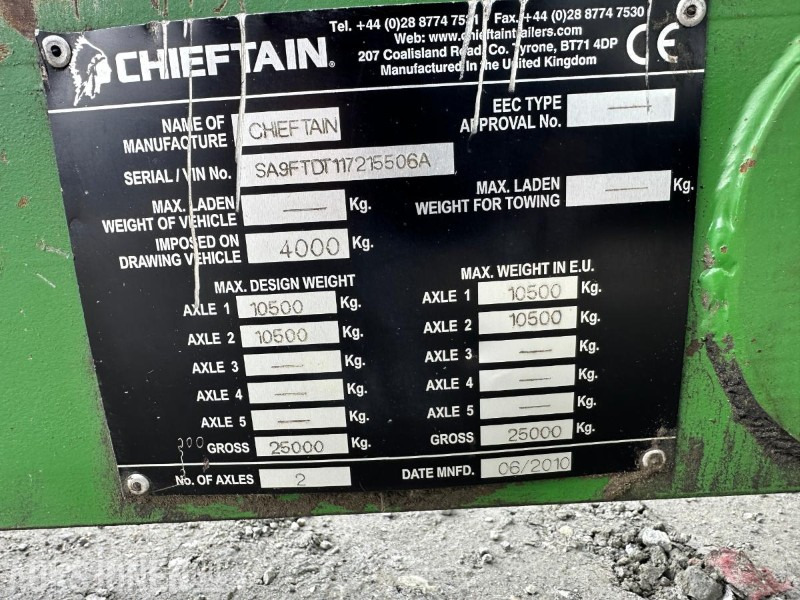 2010 CHIEFTAIN AGRI DUMPERHENGER TIL TRAKTOR - الآلات الزراعية: صورة 4 2010 CHIEFTAIN AGRI DUMPERHENGER TIL TRAKTOR - الآلات الزراعية: صورة 4