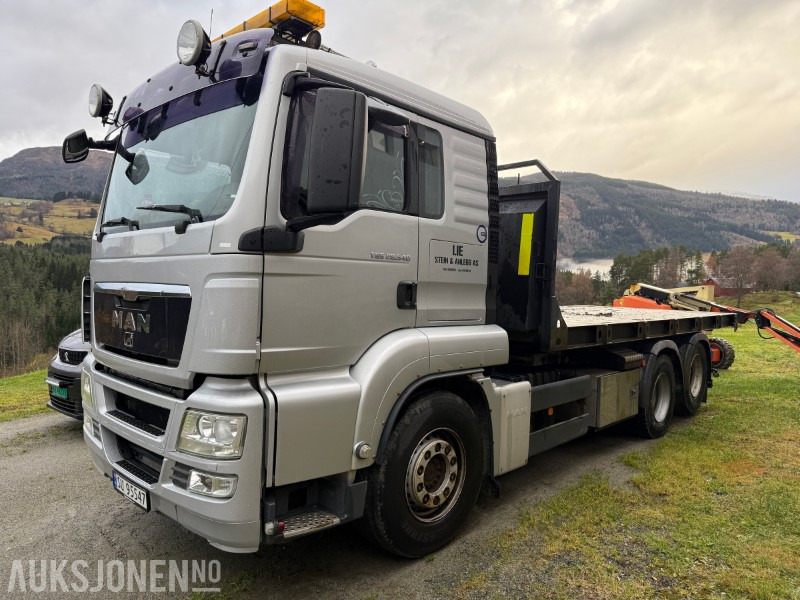 2010 MAN TGS 28.540 krokbil / krokløftbil - maskinflak + krokkasse - شاحنة ذات خطاف: صورة 1 2010 MAN TGS 28.540 krokbil / krokløftbil - maskinflak + krokkasse - شاحنة ذات خطاف: صورة 1