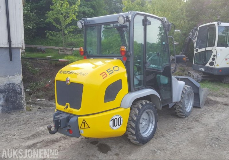 2012 KramerAllrad 350 Hjullaster - KUN 660 timer Mva-fri - Med original skuffe og pallegafler - اللودر بعجل: صورة 4 2012 KramerAllrad 350 Hjullaster - KUN 660 timer Mva-fri - Med original skuffe og pallegafler - اللودر بعجل: صورة 4