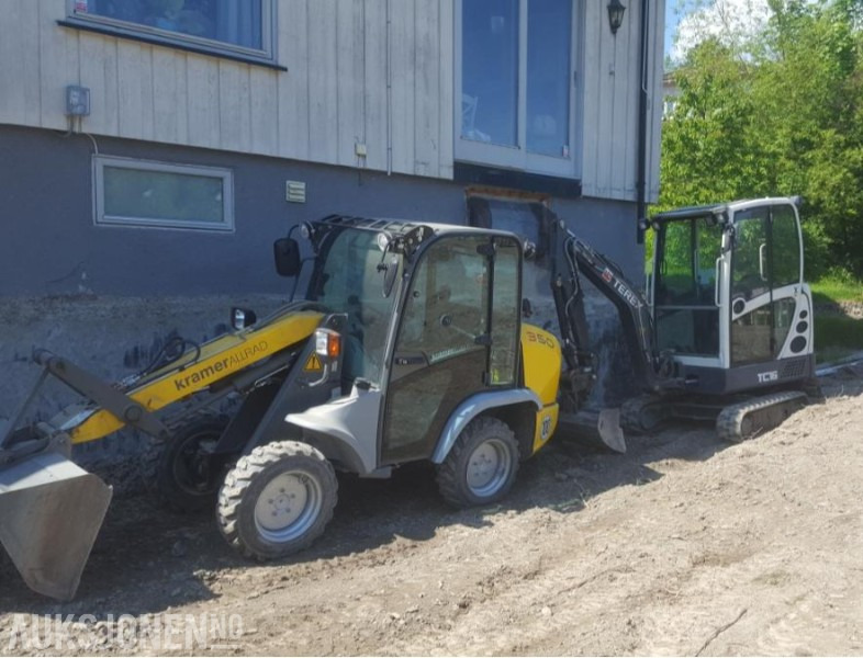 2012 KramerAllrad 350 Hjullaster - KUN 660 timer Mva-fri - Med original skuffe og pallegafler - اللودر بعجل: صورة 2 2012 KramerAllrad 350 Hjullaster - KUN 660 timer Mva-fri - Med original skuffe og pallegafler - اللودر بعجل: صورة 2