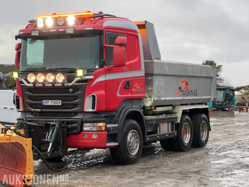 2012 Scania R 730 6x4 - Brøyterigget tippbil - شاحنة قلاب: صورة 1 2012 Scania R 730 6x4 - Brøyterigget tippbil - شاحنة قلاب: صورة 1