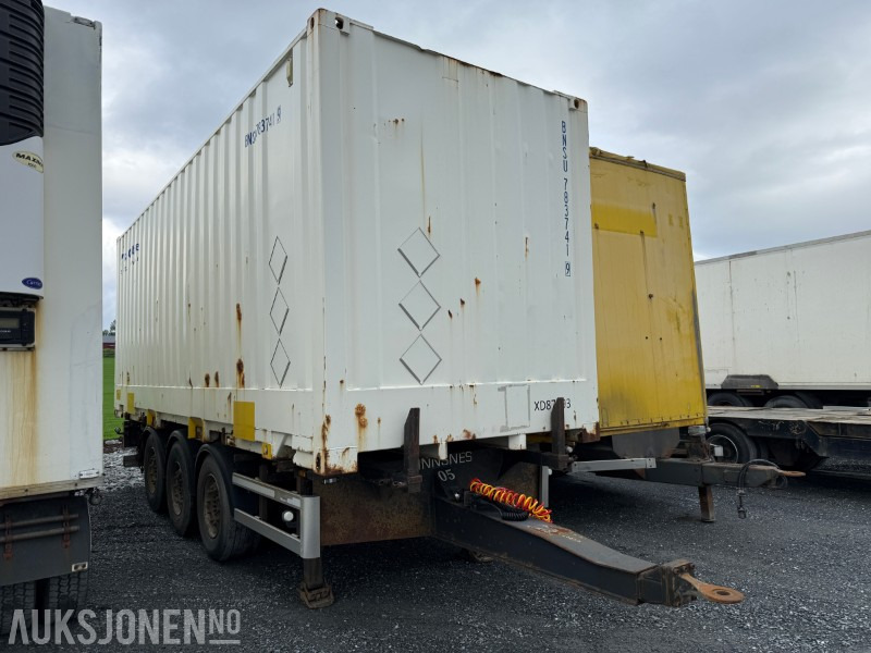 2013 HFR trippelkjerre med container - عربة مقطورة: صورة 2 2013 HFR trippelkjerre med container - عربة مقطورة: صورة 2
