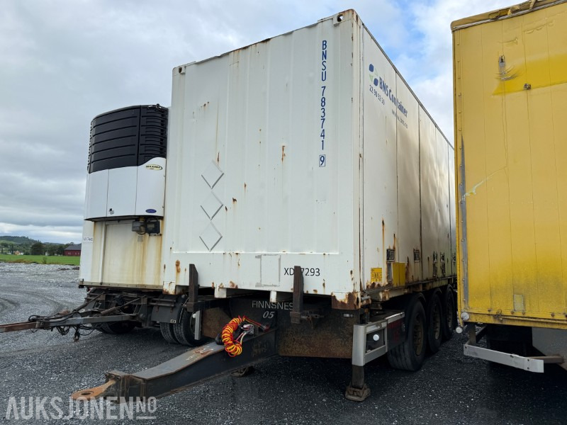 2013 HFR trippelkjerre med container - عربة مقطورة: صورة 1 2013 HFR trippelkjerre med container - عربة مقطورة: صورة 1