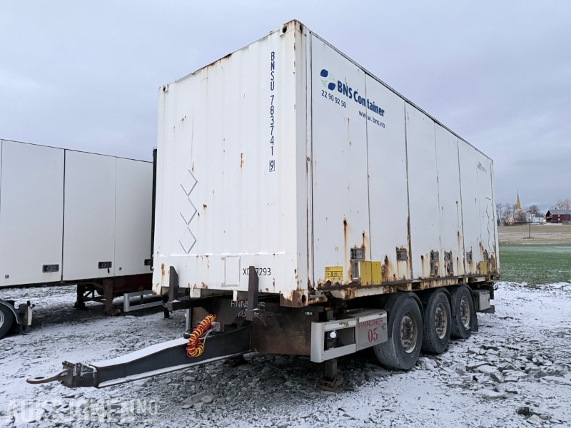 عربة مقطورة 2013 HFR trippelkjerre med container: صورة 1