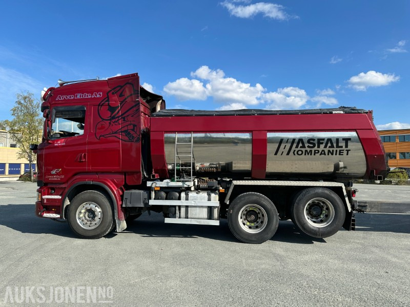 2013 Scania R500 tippbil med asfaltbalje og tippkasse - Brøyterigget - Euro 5 - شاحنة قلاب: صورة 5 2013 Scania R500 tippbil med asfaltbalje og tippkasse - Brøyterigget - Euro 5 - شاحنة قلاب: صورة 5