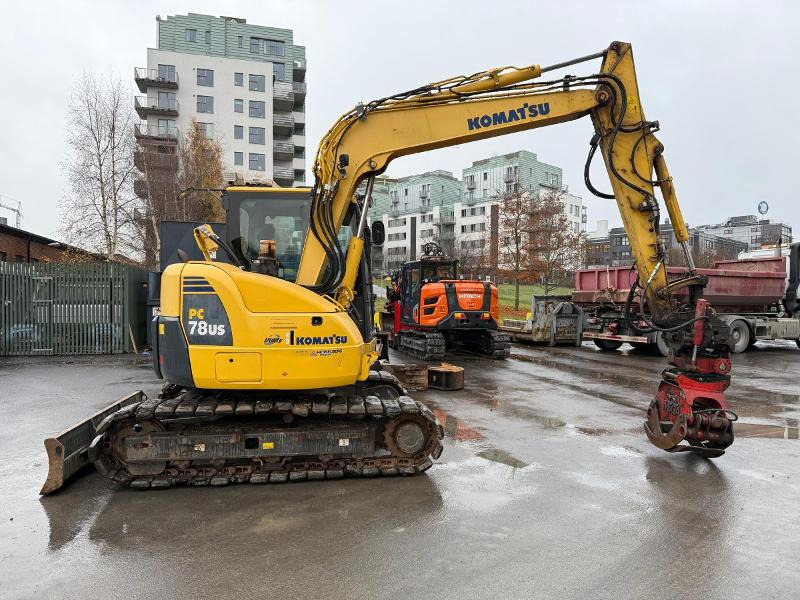 2014 Komatsu PC78-8US gravemaskin, tiltrotator, klype, flere skuffer, pigghammer, lavt timetall! - حفارة: صورة 4 2014 Komatsu PC78-8US gravemaskin, tiltrotator, klype, flere skuffer, pigghammer, lavt timetall! - حفارة: صورة 4