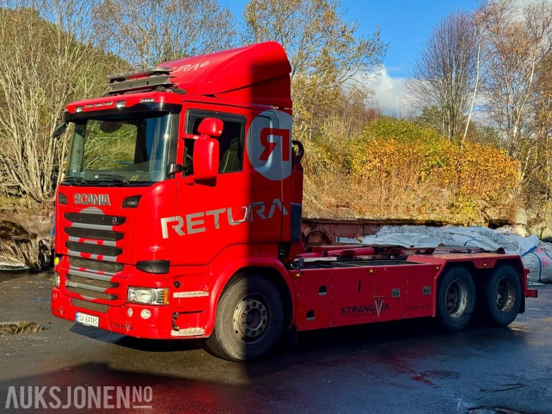 2015 Scania R-serie - Krokbil - Eu-godkjent til 01/26 - Km: 379186 - شاحنة ذات خطاف: صورة 1 2015 Scania R-serie - Krokbil - Eu-godkjent til 01/26 - Km: 379186 - شاحنة ذات خطاف: صورة 1
