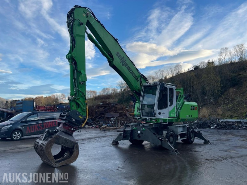 2015 Sennebogen 821M Hjulgraver med hevbar hytte, roterende sorterings klype, leveres med ny sertifisering - حفارة: صورة 1 2015 Sennebogen 821M Hjulgraver med hevbar hytte, roterende sorterings klype, leveres med ny sertifisering - حفارة: صورة 1